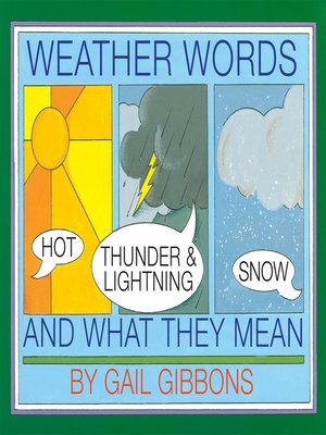 cover image of Weather Words and What They Mean
